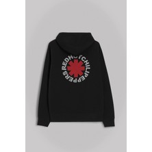 Kendim Seçtim Red Hot Chili Peppers Logo Redhot Ön ve Arka Baskılı Sweatshirt Kapüşonlu Hoodie