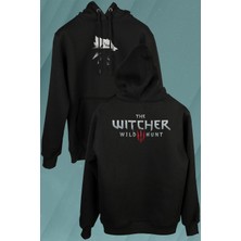 Kendim Seçtim The Witcher Avatar Wild Hunt Online Oyun Wolf Ön ve Arka Baskılı Sweatshirt Kapüşonlu Hoodie
