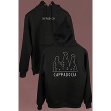 Kendim Seçtim Kapadokya Capadocıa Nevşehir Peri Bacaları Ön ve Arka Baskılı Sweatshirt Kapüşonlu Hoodie