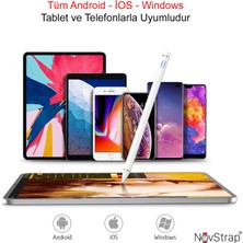 Novstrap Samsung Galaxy Tab A7 T500 T505 T507 Için Dokunmatik Tablet Kalemi Stylus Yazı Çizim DZ870