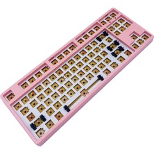 Yeajion 87 Keys Rgb Modüler Mekanik Klavye Türü Değişim Anahtarları Profesyonel Kompakt Pembe (Yurt Dışından)