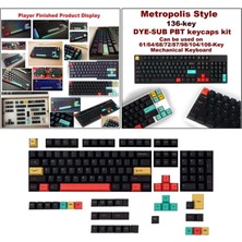 Yeajion 135 Keys Mercan Deniz Key Makineleri Pbt Boya Alt Klavyeler Tam Set (Yurt Dışından)