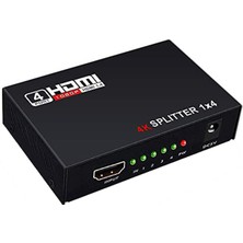 Gplus 4KHD104 4 Port 4K Ultra Hd 2160P 3D HDMI Splitter Hdcp 1.4 4 Port Tv Görüntü Çoklayıcı