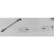 Yapıtaşı Yt122 Uzun Asma Klozet Esnek Taharet Çubuğu Dirsekli Baglantı 200mm