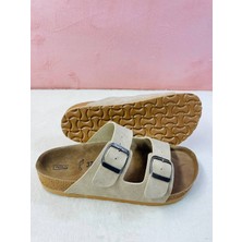 Yıldız Shoes Unisex Ortopedik Taban Günlük Rahat Çift Bantlı Tokalı Sahil Tatil Yazlık Dışarı Misafir Ev Terliği