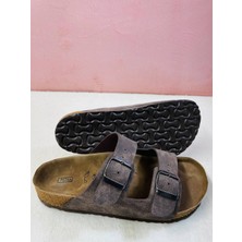 Yıldız Shoes Unisex Ortopedik Taban Günlük Rahat Çift Bantlı Tokalı Sahil Tatil Yazlık Dışarı Misafir Ev Terliği