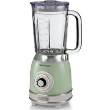 Ariete Vintage Yeşil Cam Blender ve 4 Bıçaklı Rondo Seti