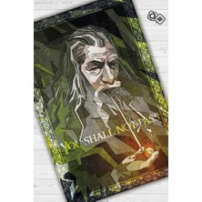 Homshtag Geçiş Yok Dokuma Tabanlı Yıkanabilir Kaymaz Yüzüklerin Efendisi Film Halısı