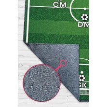 Homshtag Formasyon 4-3-3 Pamuklu Dokuma Tabanlı Yıkanabilir Kaymaz Dekoratif Futbol Sever Halısı
