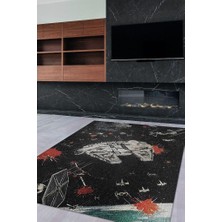 Homshtag Carguero Ligero Dokuma Tabanlı Yıkanabilir Kaymaz Star Wars Film Halısı