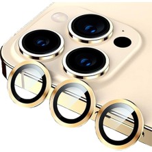 Binano Metal Ring IPHONE 14 Pro/14 Pro Max Gold Kamera Koruyucu