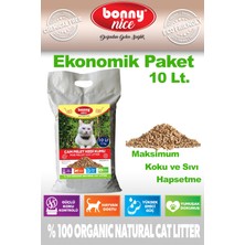 Bonny Nice Doğal Kedi Kumu Çam Peleti 5 Kg 10 Lt x 2 Paket