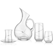 Paşabahçe Bardak  ve Sürahi Seti  Elegance 49 Parça 12 Kişilik Cam (Kadehsiz)