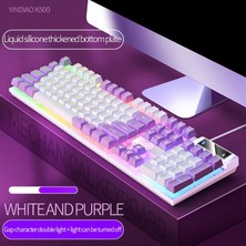 Perfect Mekanik Oyun Klavyesi Rgb Arkadan Aydınlatmalı Usb Type-C 104 Anahtarlar Windows White Için Rahat (Yurt Dışından)