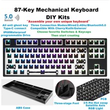 Perfect Rgb Led Dıy 87-Key Mekanik Klavye Dizüstü Bilgisayar Siyahı Için Değiştirilebilir (Yurt Dışından)
