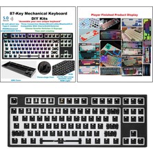 Perfect Rgb Led Dıy 87-Key Mekanik Klavye Dizüstü Bilgisayar Siyahı Için Değiştirilebilir (Yurt Dışından)