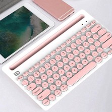 Perfect Tablet Android Pc Pink Için Çok Avantı Bluetooth Klavye Mini (Yurt Dışından)