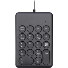 Perfect Numpad Hafif 18 Anahtar Usb Type-C Klavye Finansal Muhasebe Için Uygun 269Key Siyah (Yurt Dışından)