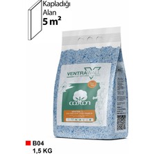 Ventrawall - Isı Ve Ses Yalıtımlı Sürülen Duvar Kağıdı | Kendinden Yapışkanlı | Mavi | B04-1,5 Kg|5m²