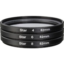 Yesper 3 Adet Dslr Filtre Seti, Çanta 4 6 8 Fotoğraf Aksesuarları, 82MM (Yurt Dışından)