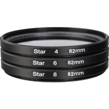 Yesper 3 Adet Dslr Filtre Seti, Çanta 4 6 8 Fotoğraf Aksesuarları, 82MM (Yurt Dışından)