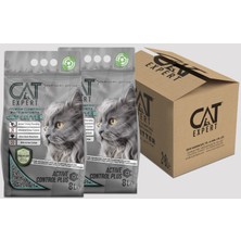 CAT EXPERT Kedi Kumu Active Control Plus Aktif Karbonlu Topaklanan Ve Koku Hapseden Tozsuz 8 Lt X 2 Adet