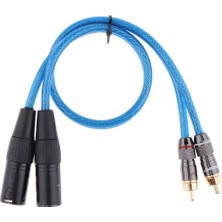 2 Xlr Erkek - 2 Rca Erkek Hifi Ses Yaması (Yurt Dışından)