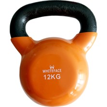 Whiteface Kettlebell(Çaydanlık Tipi DAMBIL)12KG (Turuncu-Siyah)