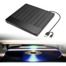 Flameer Harici DVD Sürücü Burner USB 3.0 ve Windows Siyah Için C Tip CD Rom Yazarı (Yurt Dışından)