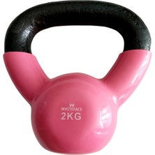 Whiteface Kettlebell(Çaydanlık Tipi Dambıl) 2 kg (Pembe-Siyah)