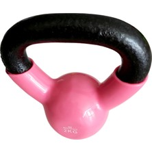 Whiteface Kettlebell(Çaydanlık Tipi Dambıl) 2 kg (Pembe-Siyah)