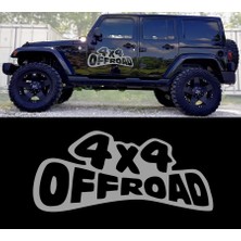 Melek Pazarı 4x4 Off Road Yazı Araba Sticker