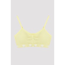 Penti Kız Çocuk Yeşil Heart Dikişsiz Crop Üst