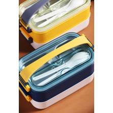 Vagonlife Bento Lunch Box Ofis-Okul Için Yeni Nesil Sefer Tası Taşınabilir Yemek Kutusu  Çelik FF462