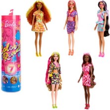 Barbie Color Reveal™ - Renk Değiştiren Sürpriz Barbie Meyve Deseni Elbiseli Bebekler