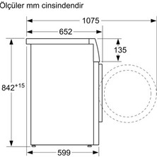 Profilo KM9610CTR  9 kg A++ Isı Pompalı Kurutma Makinası