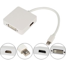 Brs Mini Displayport To HDMI + Dp  + DVI Adaptörü