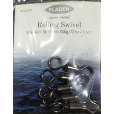 Fladen - Fırdöndü-Rollıng Swıvel-4/0- 2/0-Paket