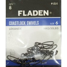 Fladen - Klips Coastlock Swivels- 6-8-10- Paket