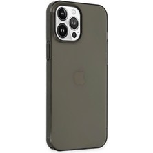 Happycase iPhone 13 Pro Kılıf Pc Sert Şeffaf Kapak - Siyah