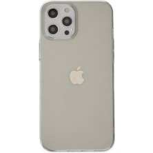 Happycase iPhone 12 Pro Kılıf Pc Sert Şeffaf Kapak - Şeffaf