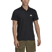 adidas Dik Yaka Düz Siyah - Beyaz Erkek T-Shirt IB8103 Tr-Es Base Polo