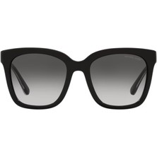 Michael Kors  2163 30058G 52 San Marıno Kadın Siyah Köşeli Çerçeve Güneş Gözlüğü