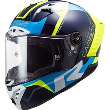 LS2 Thunder Racıng 1 Mavi - Neon Sarı Kask