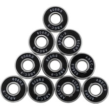 Belle 10PIECES Premium Abec-9 Roller Paten Tekerlek Yatakları Mühür Topu Yatak Siyah (Yurt Dışından)