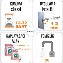 Ventrawall - Isı Ve Ses Yalıtımlı Sürülen Duvar Kağıdı | Kendinden Yapışkanlı | Kırmızı |r04- 1,5 Kg | 5m²