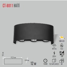 Cata Ct 8011 Dış Mekan Modern Led Armatür