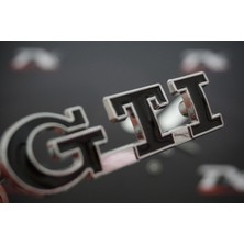 DK Tuning Volkswagen Gti Logo Ön Panjur Vidalı 3D Krom Metal Logo Amblem