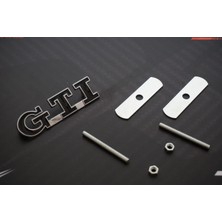 DK Tuning Volkswagen Gti Logo Ön Panjur Vidalı 3D Krom Metal Logo Amblem