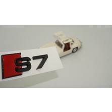 DK Tuning Audi S7 Bagaj Parlak Siyah Abs 3m 3D Yazı Logo Amblem Orjinal Ürün